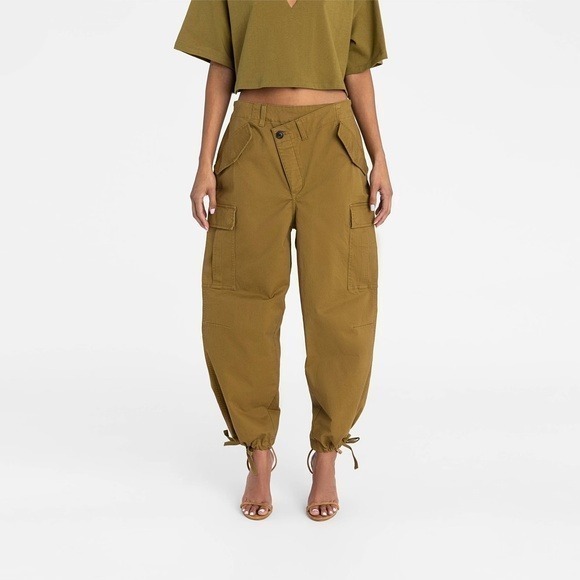 Kahlana Pants - KBB by KAHLANA Target XL Extra Large Mid-Rise Straight Leg Cargo Jogger Tan Pant